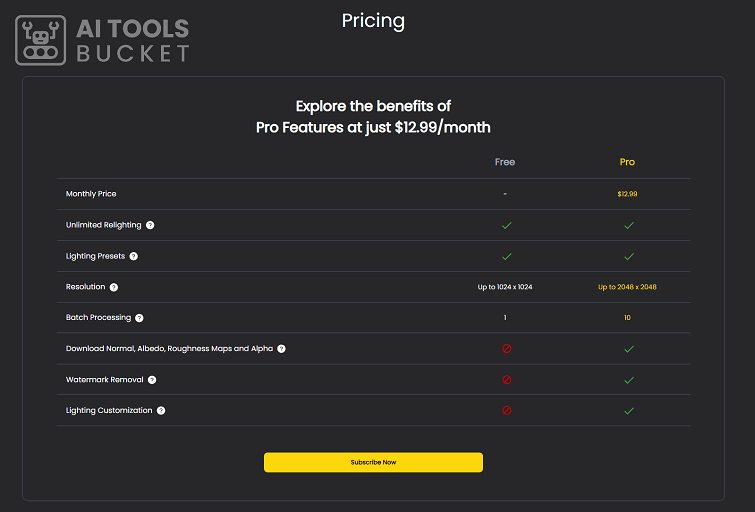 SwitchLight AI Pricing Plans