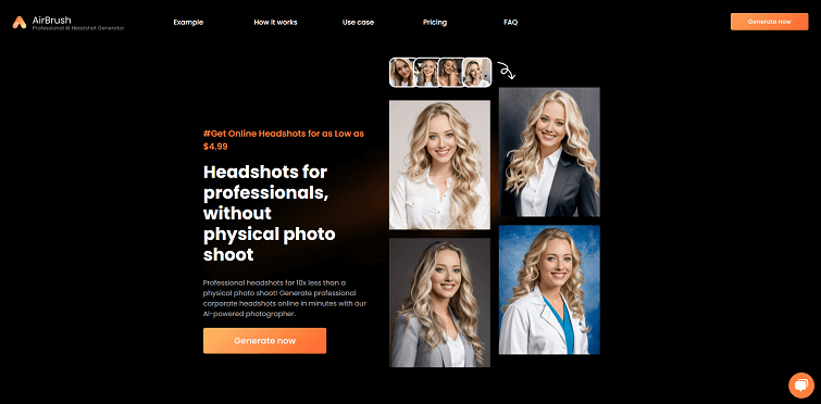 Airbrush AI Headshots Get Professional Corporate Headshots In Minutes, Using AI Powered Photographer