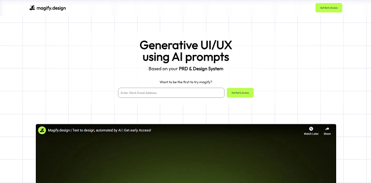 Magify Design AI - AI-Based Tool that Offers Generative UI/UX and Code Generation Using AI Prompt